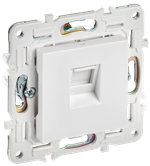 SKANDY Розетка компьютерная RJ45 кат.5E SK-K01W арктический белый IEK