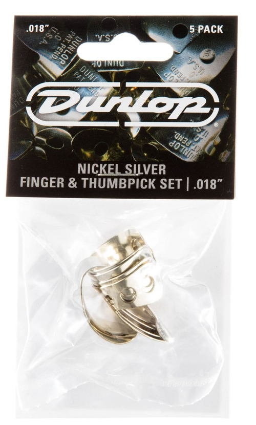 Dunlop 33P018 Nickel Silver Fingerpick 5Pack