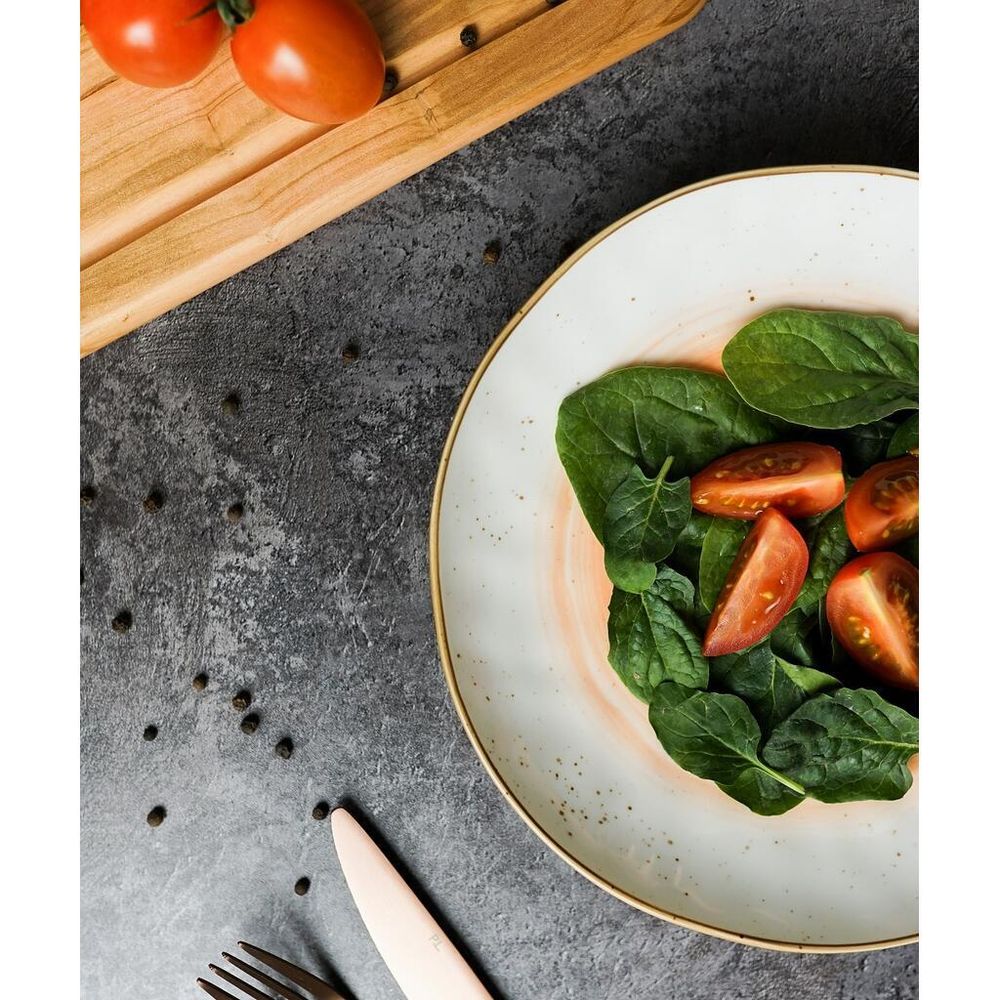 Салатник 450 мл d 21,5 см h3,8 см оранжевый фарфор "The   Eco" P.L. Proff Cuisine [6]