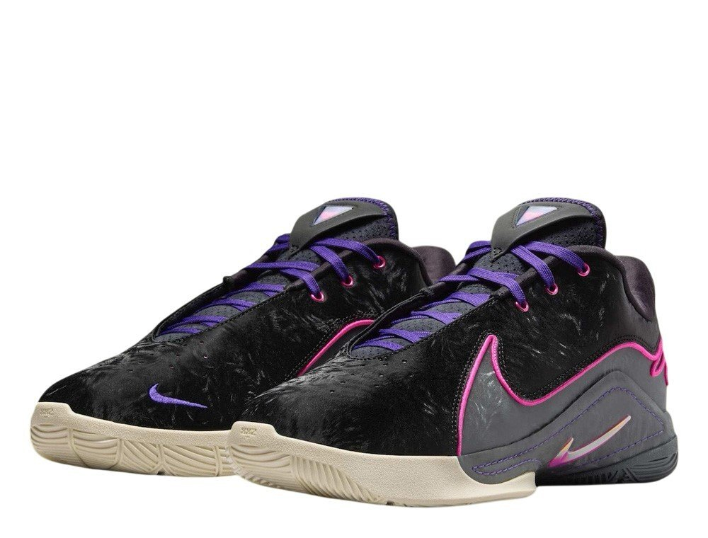 Баскетбольные кроссовки  Nike LeBron XXII “Blacklight” Black/Laser Fuchsia-Dark Grey-Field Purple-Guava Ice