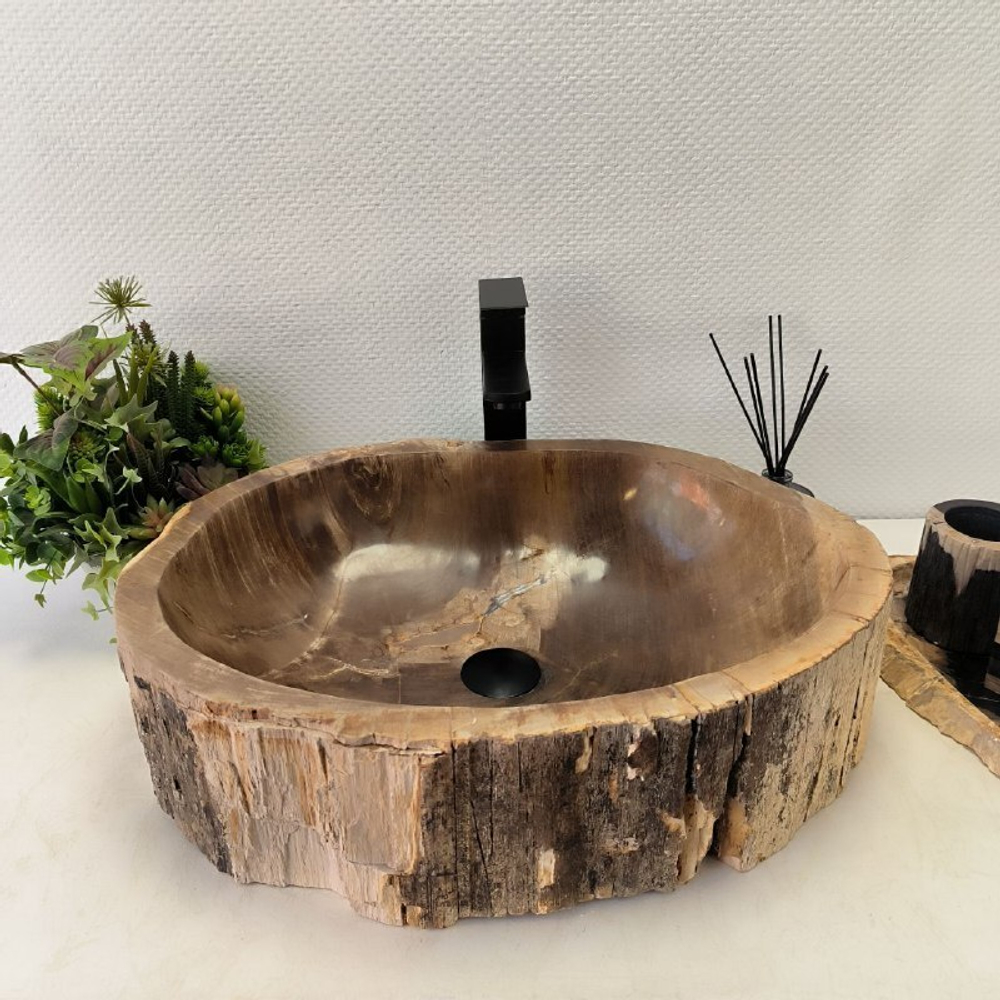 Раковина из окаменелого дерева OD-62420 57*45*15
