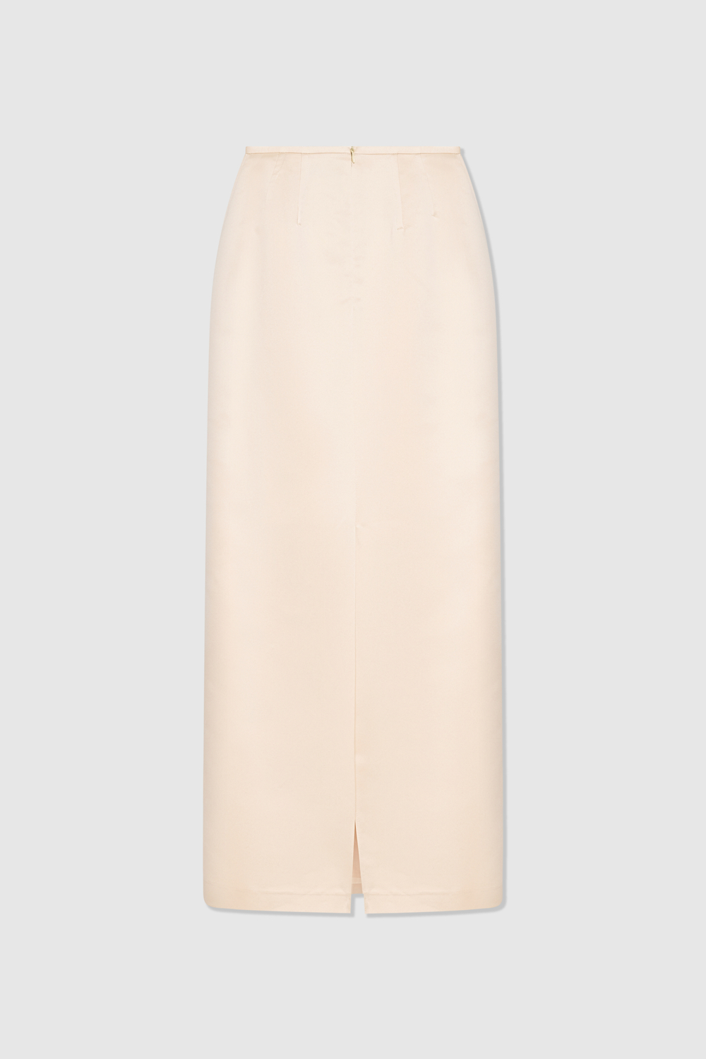 Юбка из сатина желтая