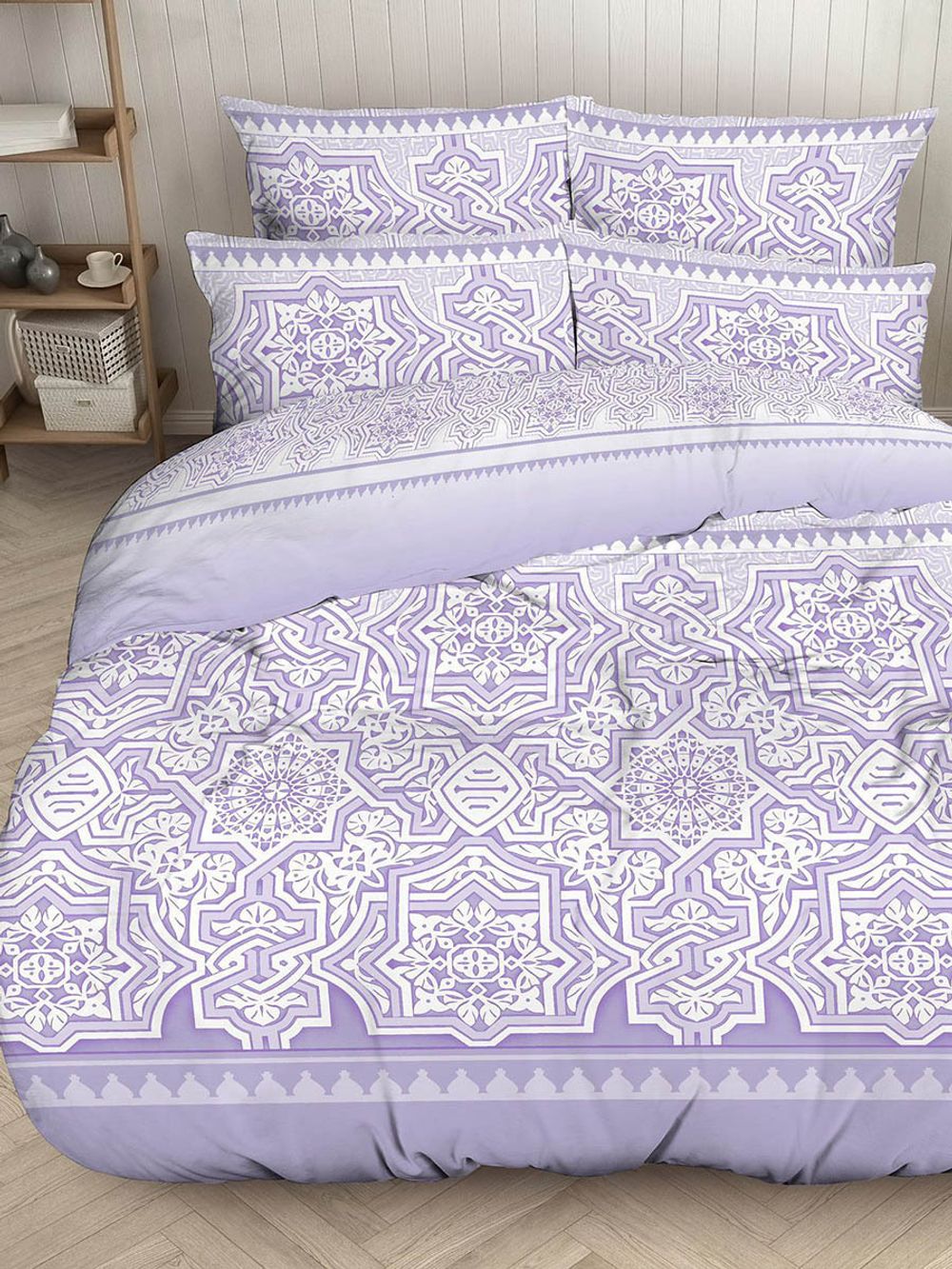 Пододеяльник бязь Сказка "Менифа" евро на молнии 200x215 см