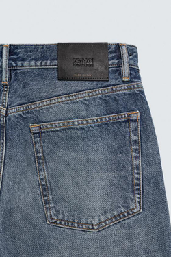 ZARA ДЖИНСЫ RELAXED STRAIGHT FIT - LIMITED EDITION, ВЫЦВЕТШИЙ СИНИЙ