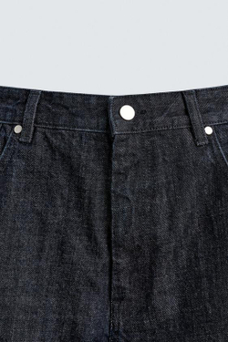 ZARA ДЖИНСЫ WIDE FIT, СИНИЙ