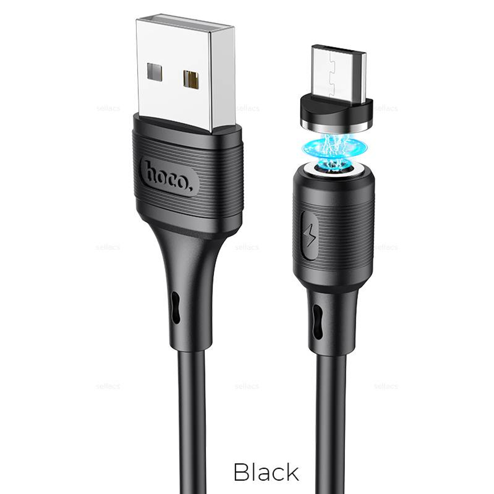 Кабель USB на Micro-USB Hoco X52 magnetic (black) (Краснодар склад)