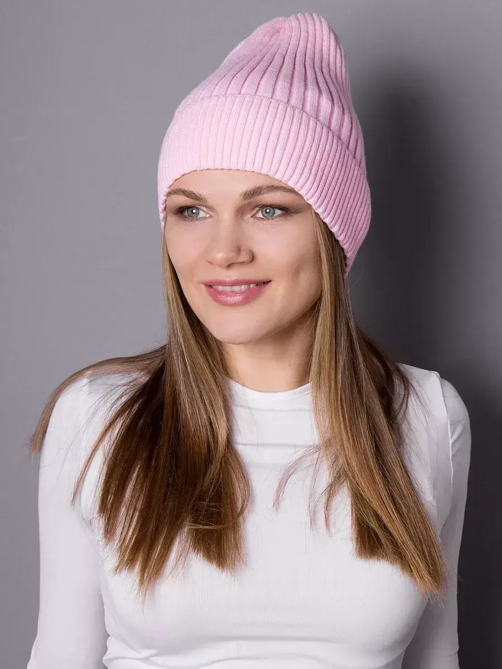 Шапка для девочки осенняя вязаная