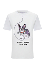 White T-shirt with dog