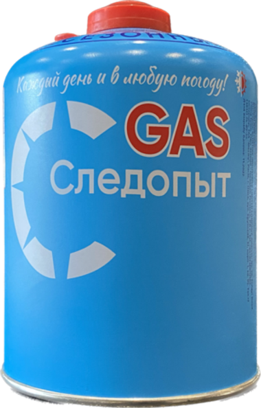 Газовый картридж резьбовой 450 г. СЛЕДОПЫТ (всесезонный), Корея