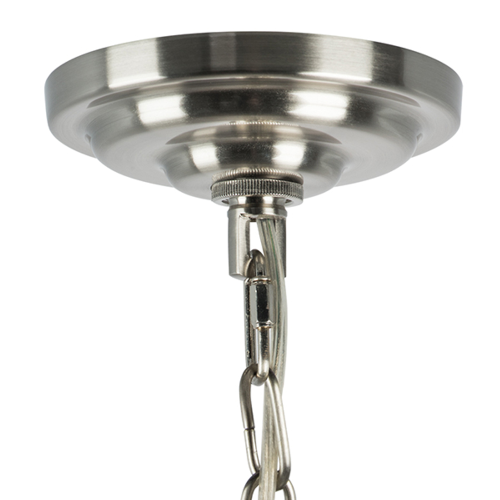 723065 Люстра FLUME 6х40W E14 ЧЕРНЫЙ МАТОВЫЙ/НИКЕЛЬ