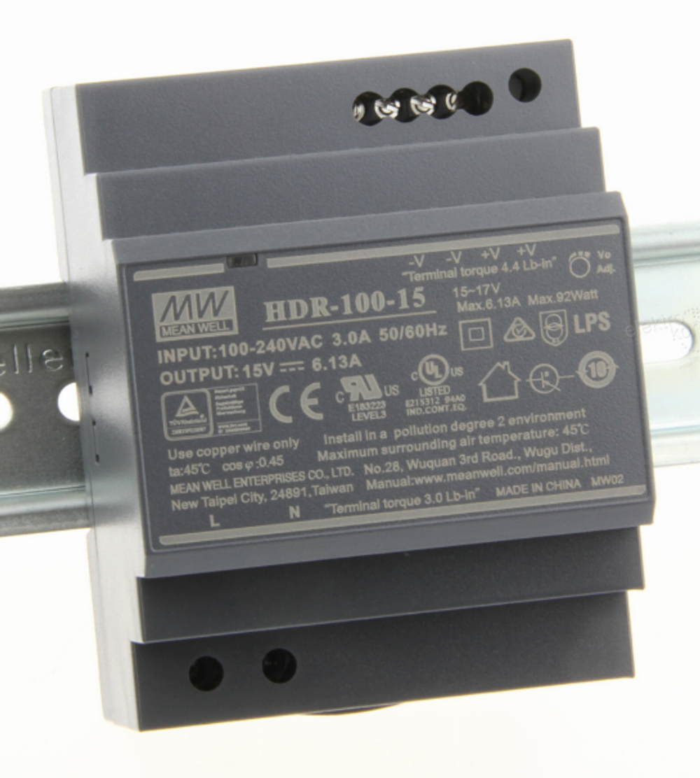 Преобразователь AC-DC сетевой Mean Well HDR-100-15