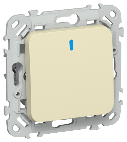 FLITE Выключатель 1-клавишный проходной с индикацией 10А ВС61-1-1-ФлН навахо IEK