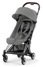 Прогулочная коляска Cybex Coya Mirage Grey с дождевиком/Chrome Brown