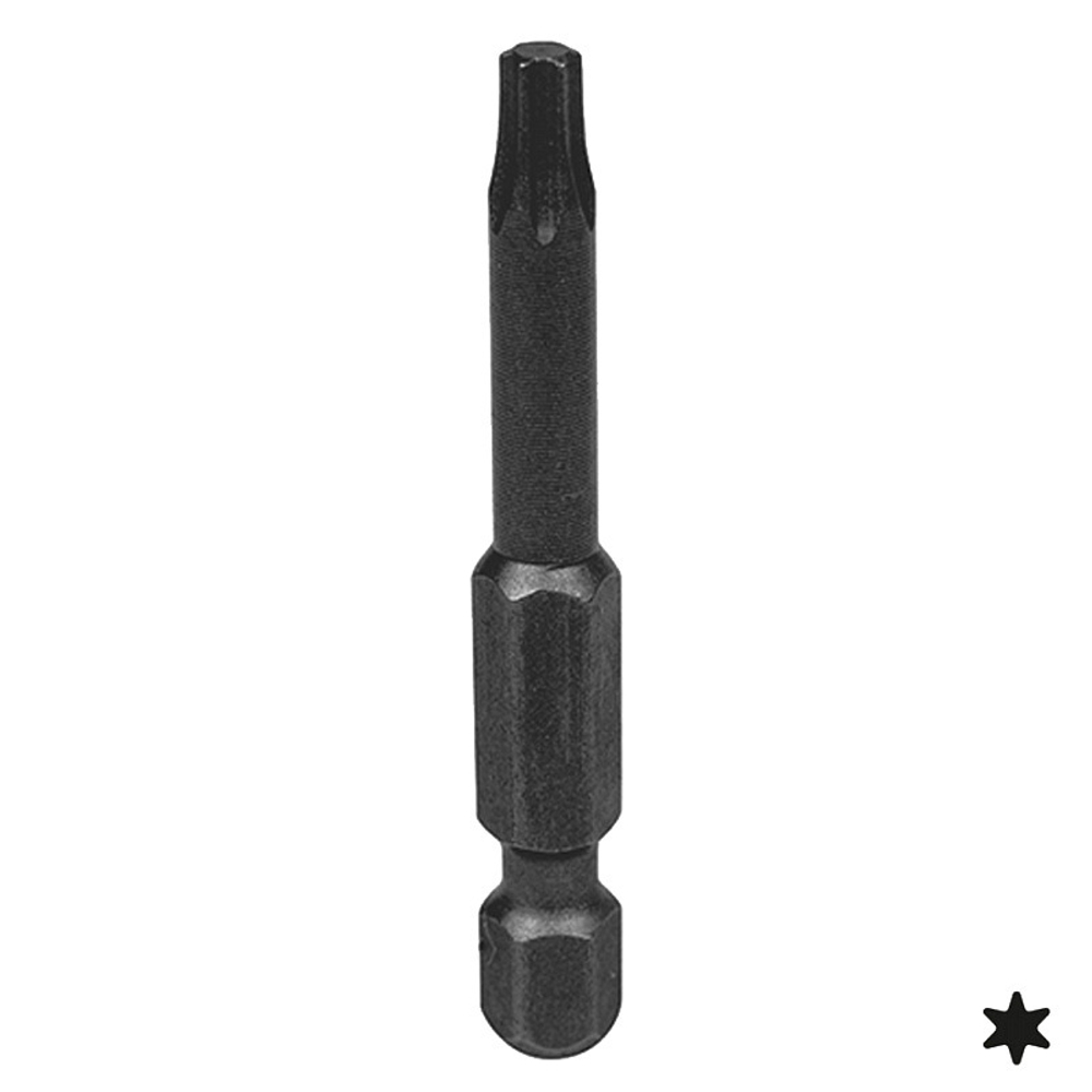KING TONY (715015T) Вставка (бита) торцевая 1/4", L = 50 мм, TORX, T15, для шуруповерта
