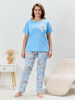 Пижама Узор-2 Виотекс ГОЛУБОЙ