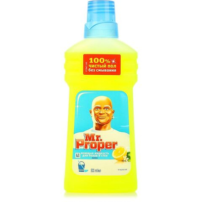 MR PROPER Моющая жидкость для пола и стен. Лимон 500мл