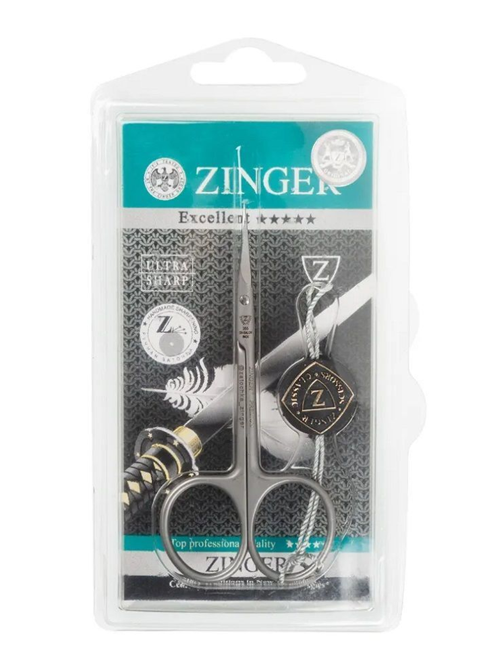 Zinger  Ножницы маникюрные  для кутикулы с профессиональной ручной заточкой SG-355 HFD