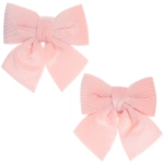 Бант на ёлку «Богема» 12*15 см (набор 2 шт), розовый