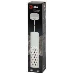 Светильник подвесной (подвес) ЭРА PL28 WH MR16 GU10 потолочный цилиндр белый