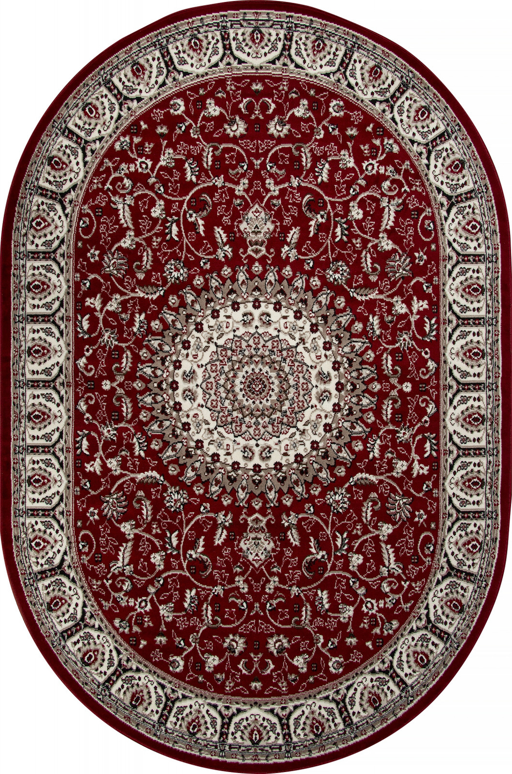Ковер D409 - RED - Овал - коллекция GAVANA размер 100*200 см