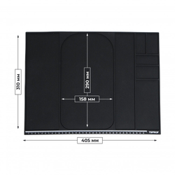 Коврик TSPROF для сборки, разборки, заточки ножей (графит)