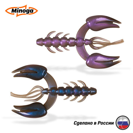 Силиконовая приманка "Minoga" JAGGER 3,0"(4шт) 75мм, 6гр, цвет 111