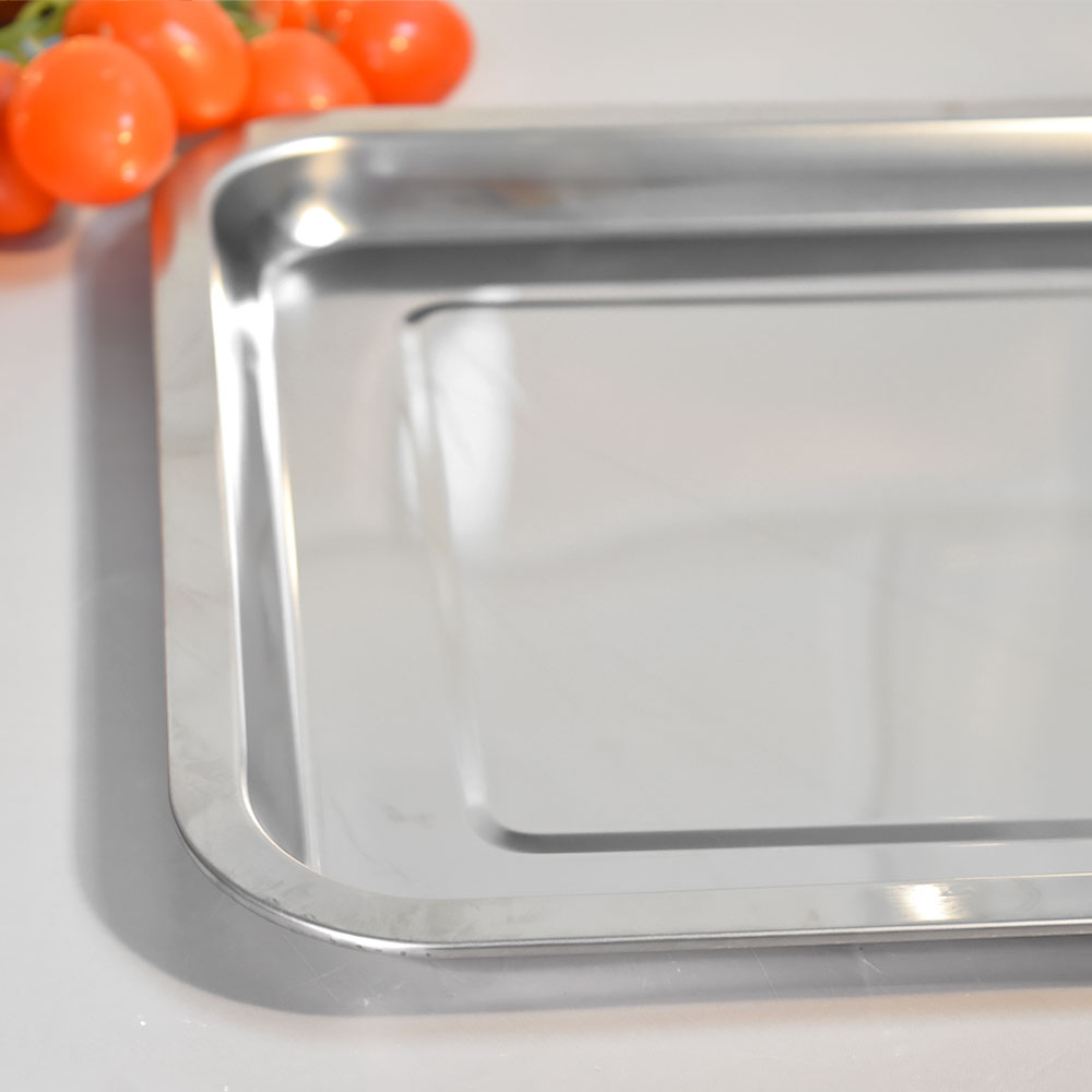 Поднос 35*26*2см нерж "Domestico"