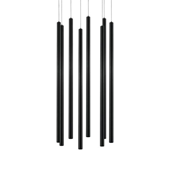 Комплект с подвесной люстрой Lightstar Tubo (574737+747337 (8шт) L8T747337