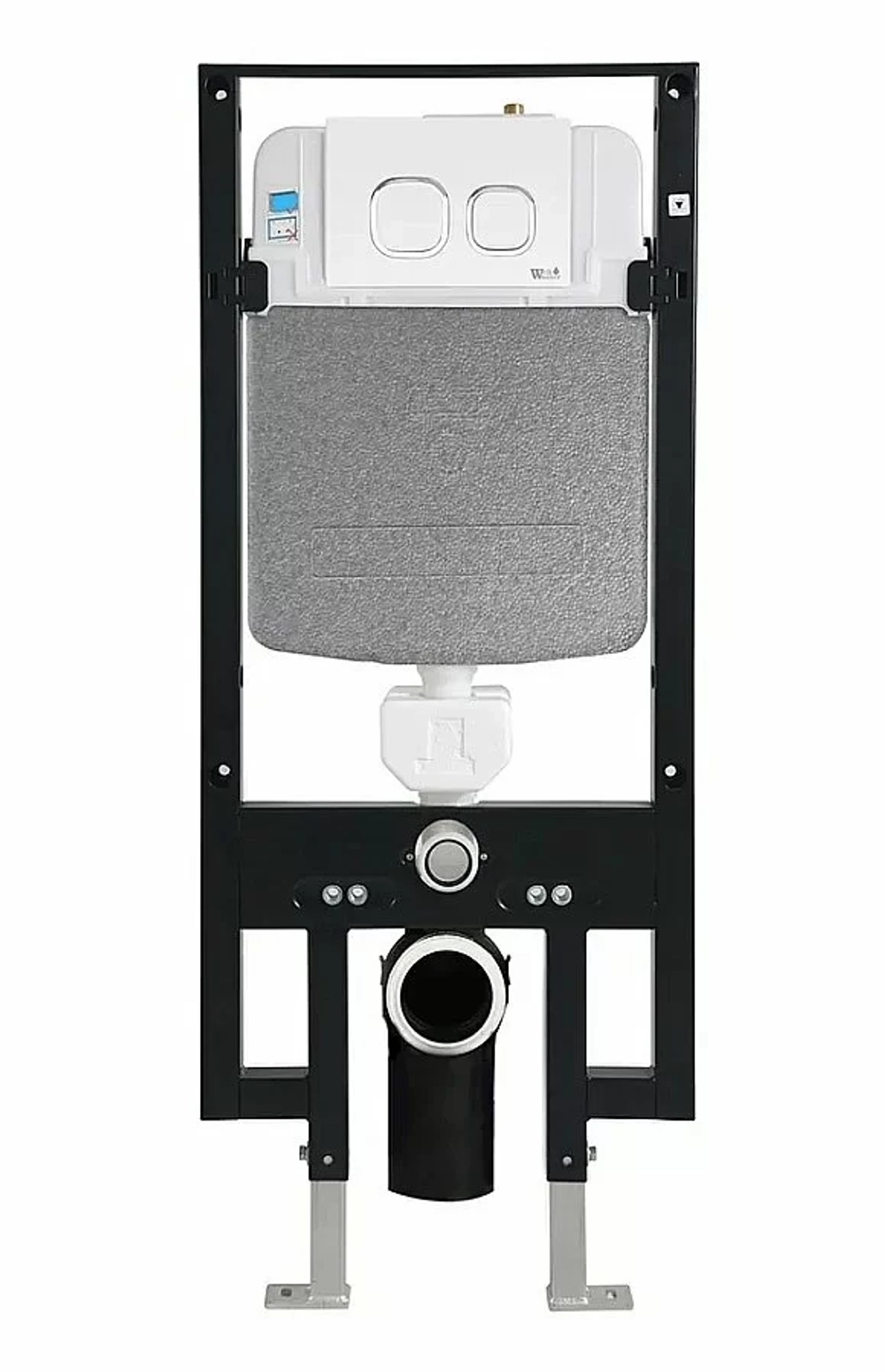Унитаз с инсталляцией WeltWasser AMBERG 497 + JECKENBACH 004 GL-WT + AMBERG RD-CR