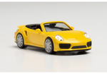 Автомобиль Porsche 911 Turbo Cabriolet, гоночный желтый