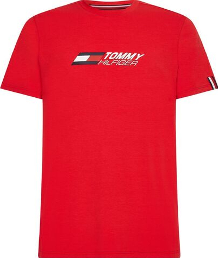 Мужская теннисная футболка Tommy Hilfiger Essentials Big Logo SS Tee - primary red