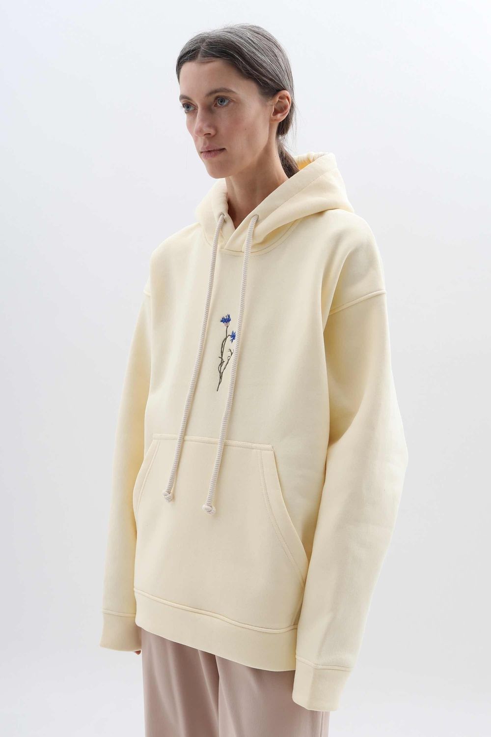 Худи Гербарий Warm Василек Экрю