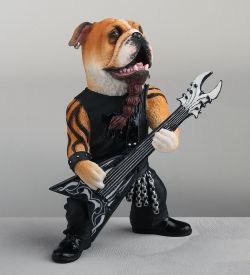 WS-1347 Статуэтка «Бульдог гитарист»