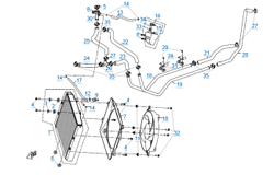 Патрубок радиатора выпускной сист.охл. UTV Z6/Z8