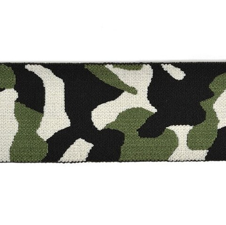 Резинка TBY декоративная мягкая Милитари шир.40мм