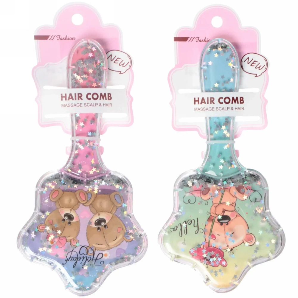 Расческа массажная «Baby House Mila», микс 4 вида Мишки, 17*8.5см