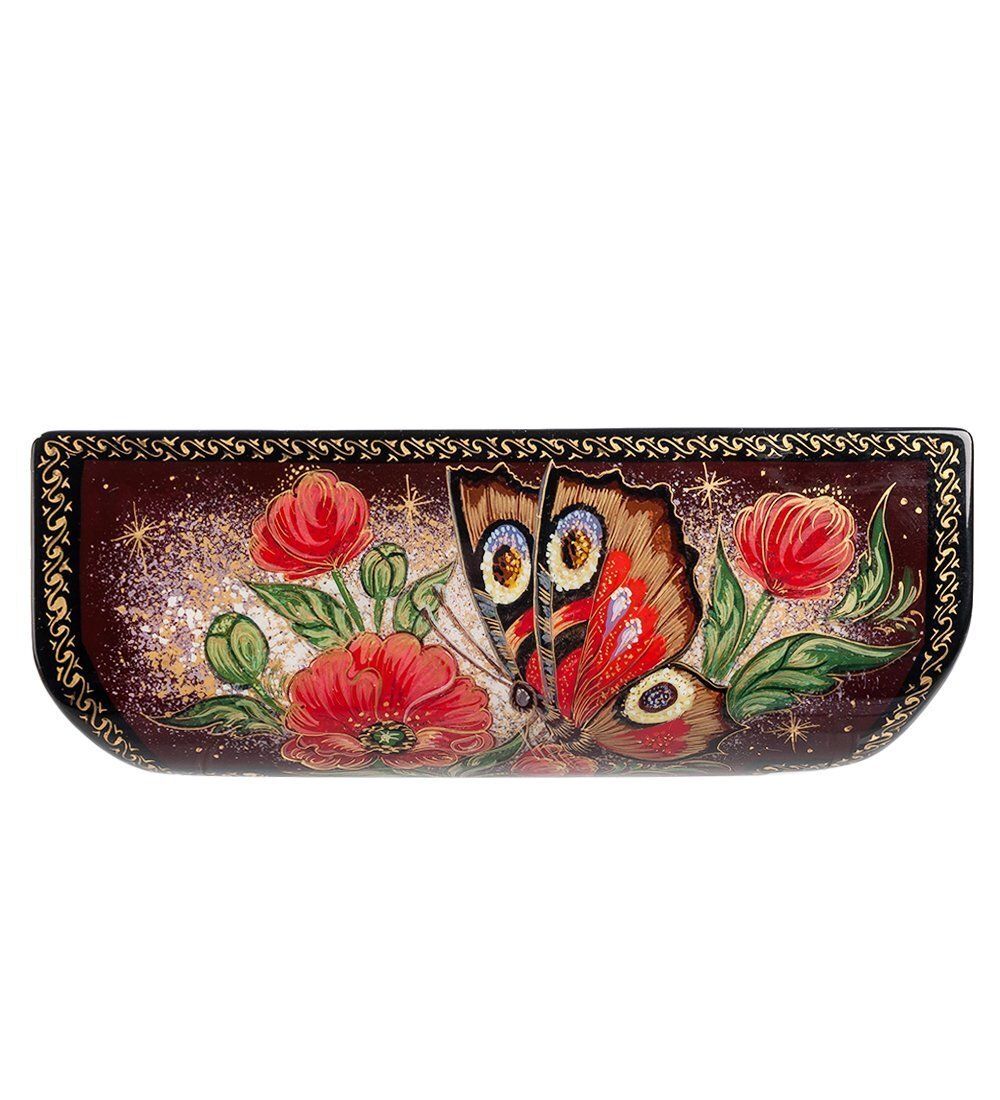 Народные промыслы ШК-30/ 84 Шкатулка «Павлиний глаз» исп. Николаева Е.