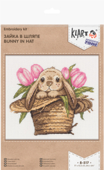 "Klart" набор для вышивания 8-517 "Зайка в шляпе"