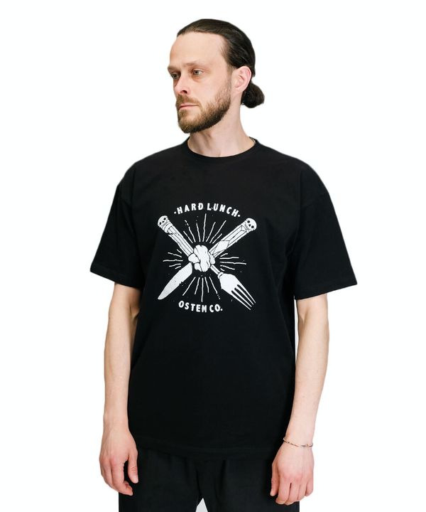 Футболка оверсайз Fork and Knife черная - фото 2