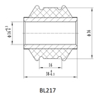 Втулка амортизатора (с маркировкой '1') SA217 РИФ