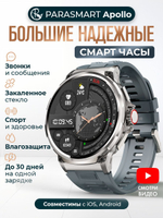 Смарт часы PARASMART Apollo V69 (силиконовый ремешок, серый)
