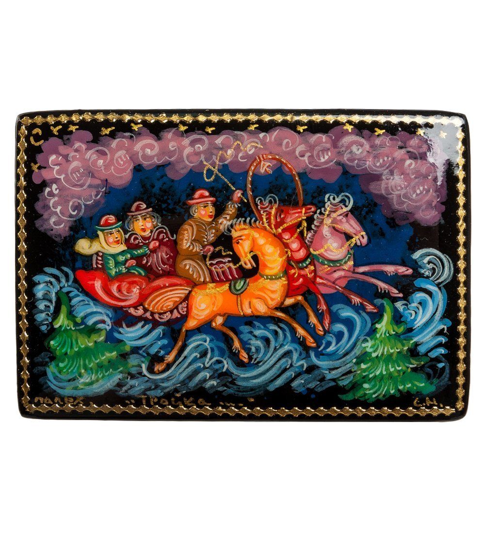 Народные промыслы ШК-85/ 6 Шкатулка «Тройка» С.М.