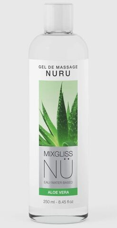 Массажный гель на водной основе Mixgliss NU Aloe Vera - 250 мл.