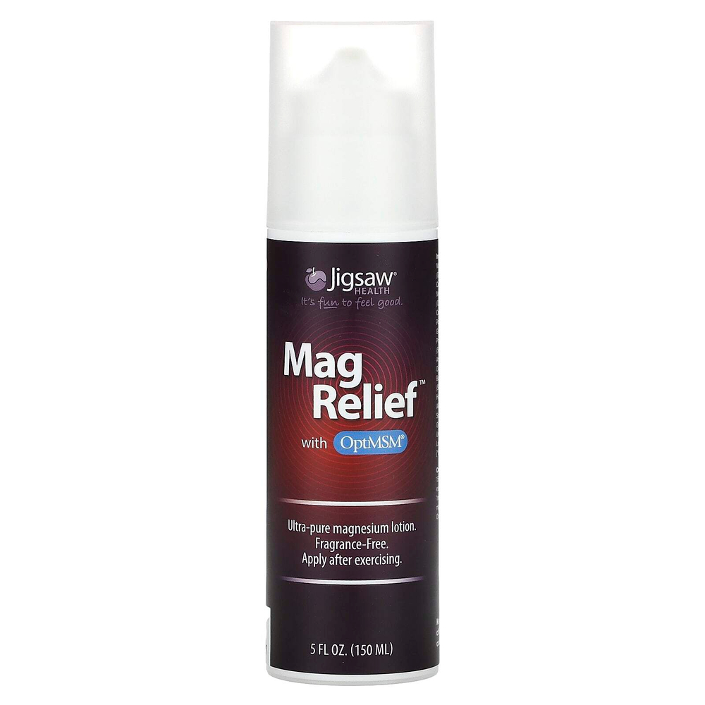 Jigsaw Health, Mag Relief с OptiMSM, без отдушек, 150 мл (5 жидк. унц.)
