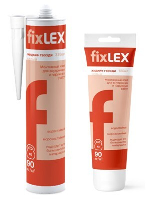 Клей  монтажный FIXLER белый 300 г тюбик