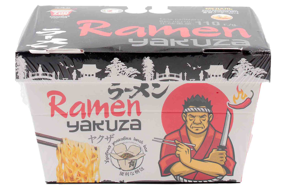 Лапша Ramen Yakuza остр.копч.говядина 110гр (ланч-бокс)