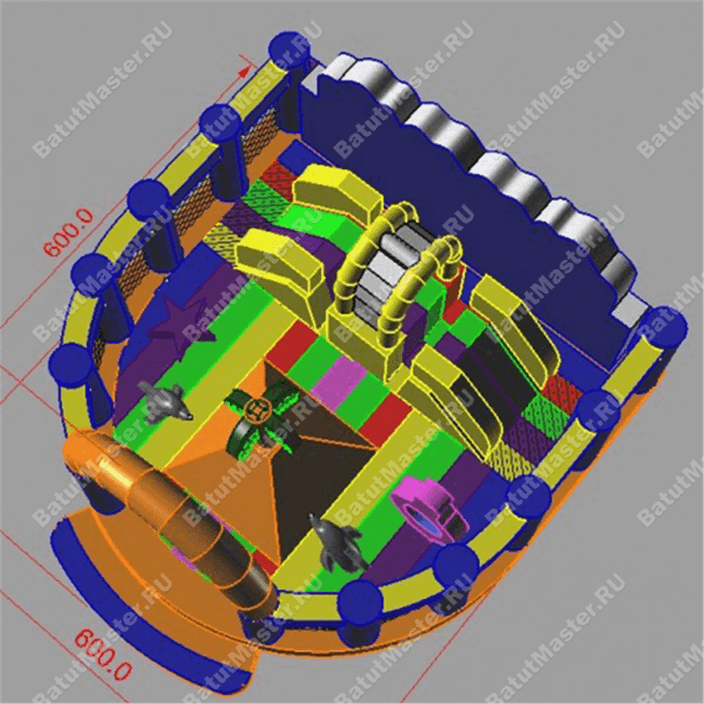 Коммерческий надувной батут "Атлантида"
