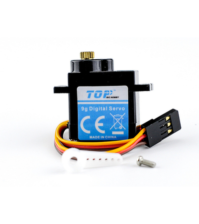 Сервомашинка 9g для планера Top RC Lightning V2 (руль, руль высоты)