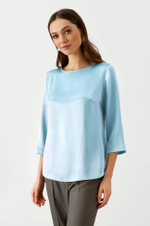 23062 Блузка женская (голубой)