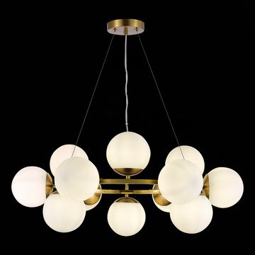 SLE1191-203-12 Светильник подвесной Золотистый/Белый E27 12*60W FRATTA